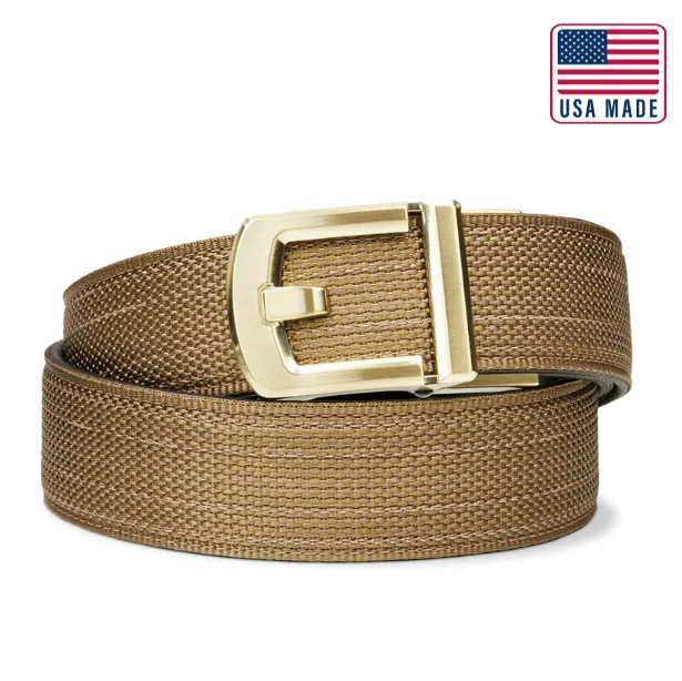 X SERIES BUCKLE  | USA MADE COYOTE TACTICAL NYLON GUN BELT 1.5"