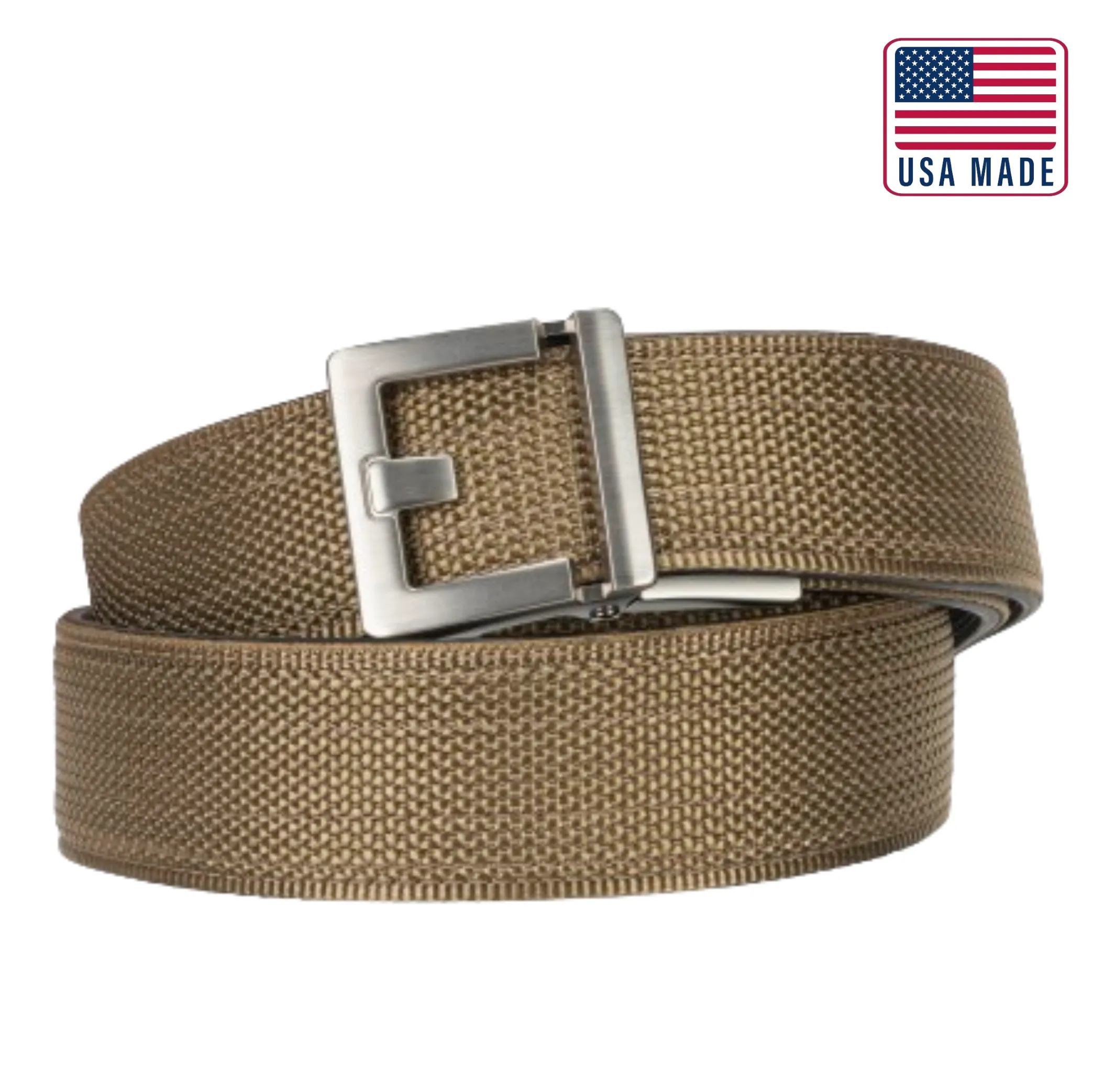 X SERIES BUCKLE  | USA MADE COYOTE TACTICAL NYLON GUN BELT 1.5"