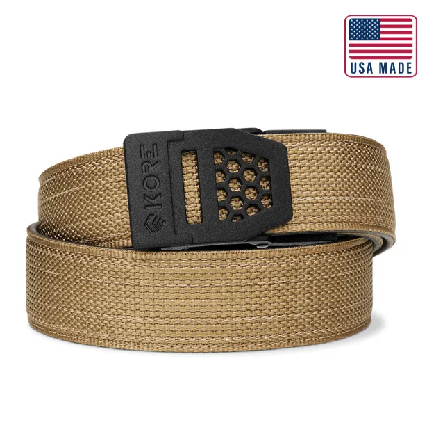 X SERIES BUCKLE  | USA MADE COYOTE TACTICAL NYLON GUN BELT 1.5"