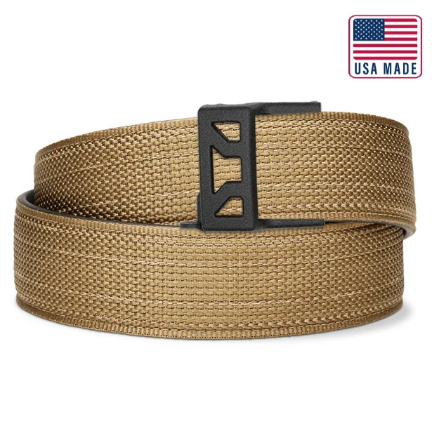 X SERIES BUCKLE  | USA MADE COYOTE TACTICAL NYLON GUN BELT 1.5"