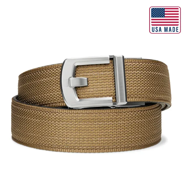 X SERIES BUCKLE  | USA MADE COYOTE TACTICAL NYLON GUN BELT 1.5"