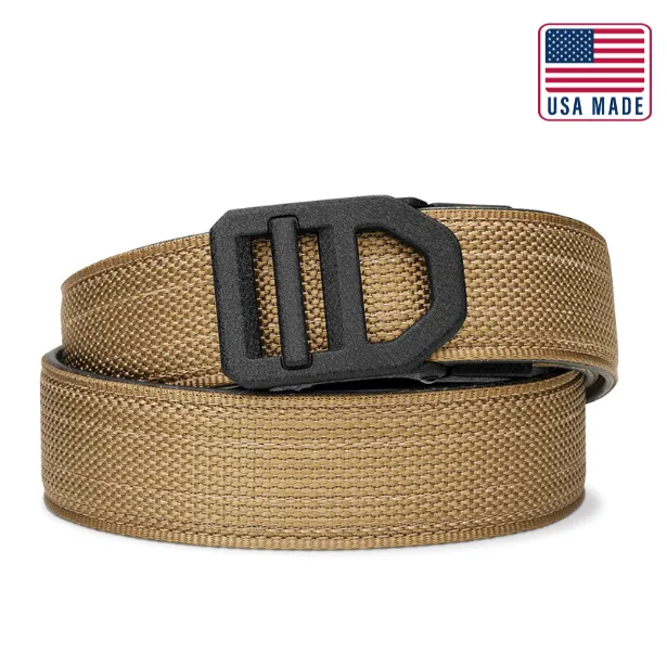 X SERIES BUCKLE  | USA MADE COYOTE TACTICAL NYLON GUN BELT 1.5"