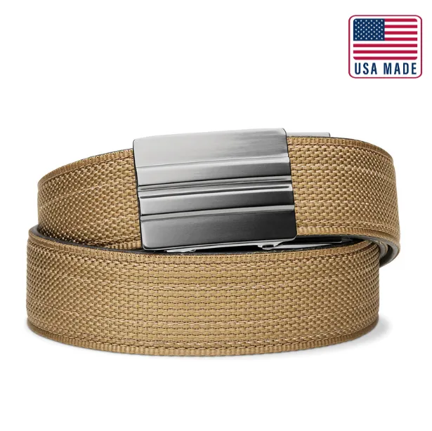 X SERIES BUCKLE  | USA MADE COYOTE TACTICAL NYLON GUN BELT 1.5"