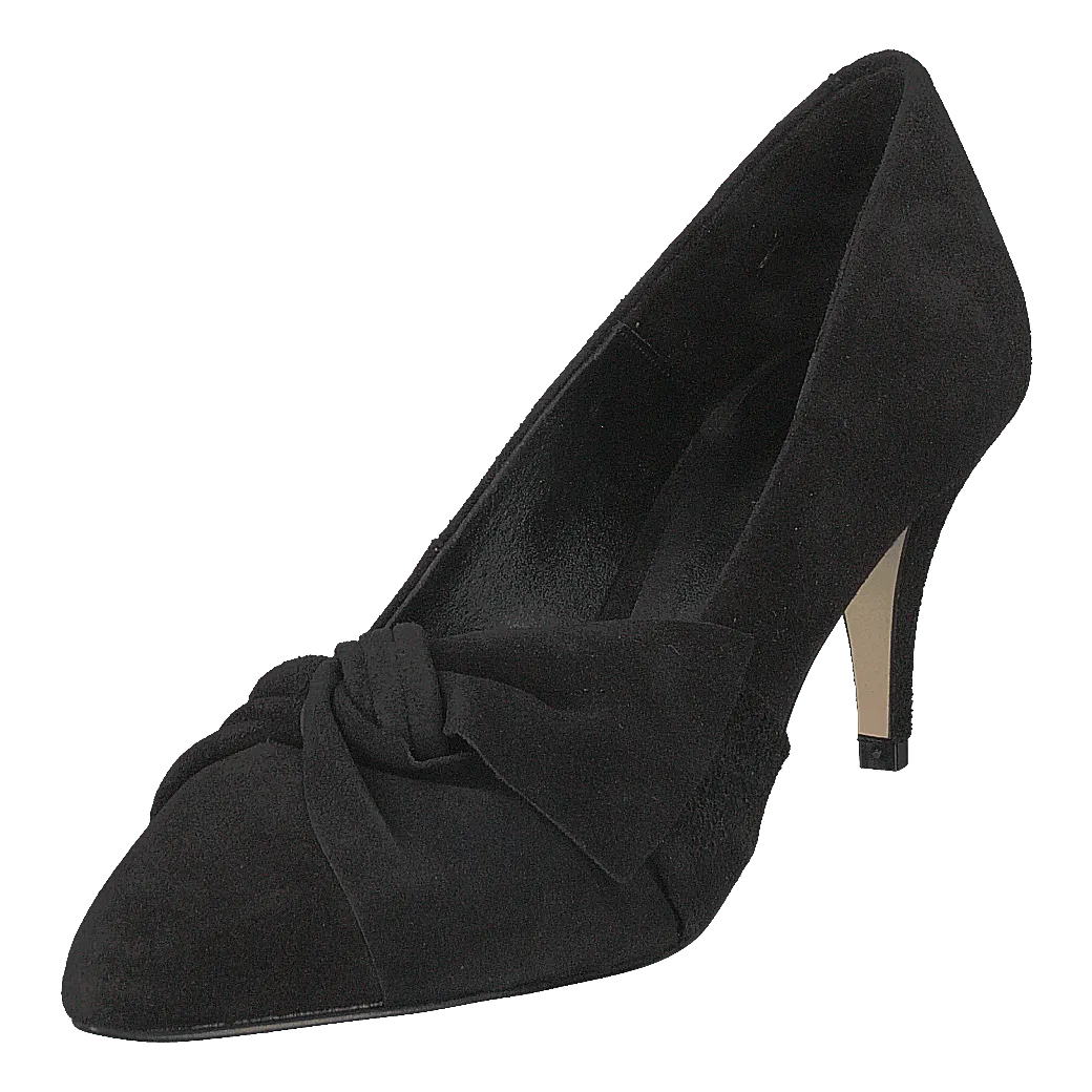 Zita Suede Bow Pump 101 - Black 1