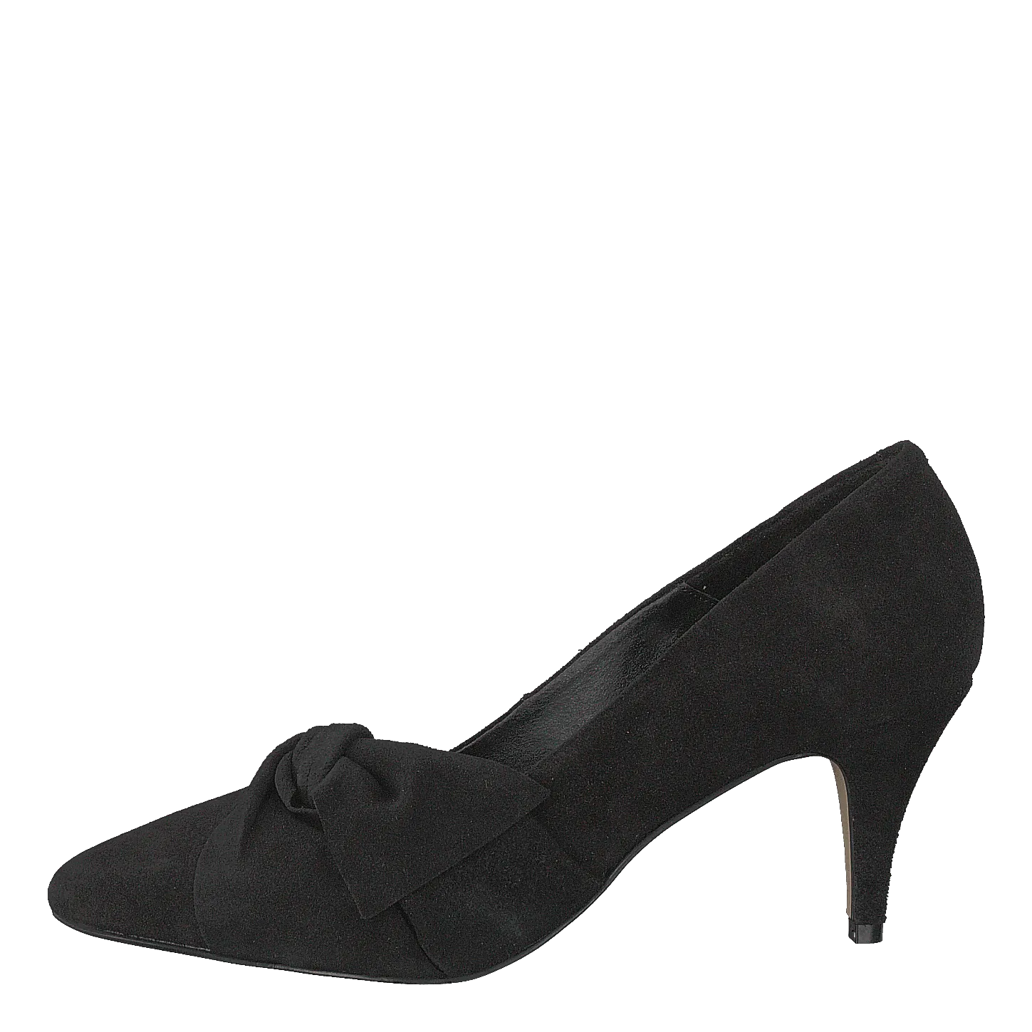 Zita Suede Bow Pump 101 - Black 1