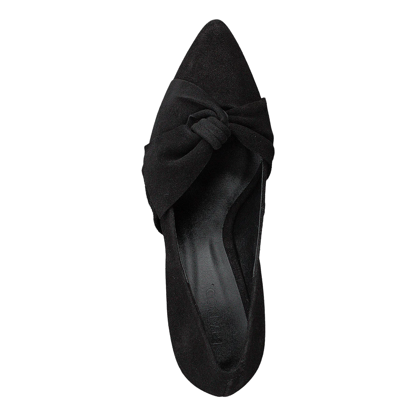 Zita Suede Bow Pump 101 - Black 1