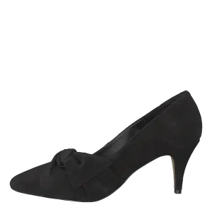 Zita Suede Bow Pump 101 - Black 1